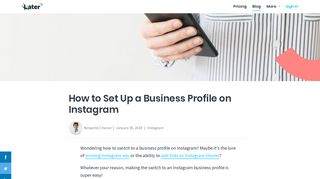 How to Set Up a Business Profile on Instagram - Later Blog