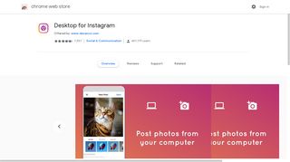 Desktop for Instagram - Google Chrome