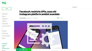 Facebook restricts APIs, axes old Instagram platform amidst scandals ...