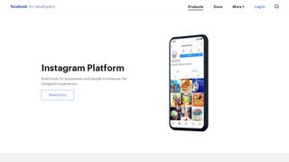 Instagram Platform API for Developers | Facebook for Developers