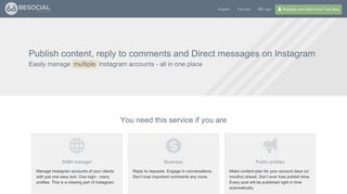 BeSocial.Online: Manage Instagram Comments, Direct messages on ...