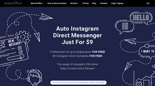 Auto Instagram Direct Messenger and 80 DM Templates as a Gift!