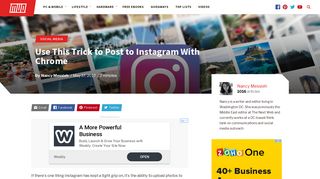 Use This Trick to Post to Instagram With Chrome - MakeUseOf