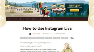How to Use Instagram Live : Social Media Examiner