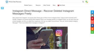 Instagram Direct Message - Recover Deleted Instagram ... - Aiseesoft