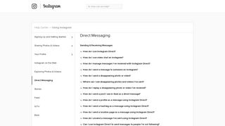 Direct Messaging | Instagram Help Center
