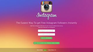 Freeinstafollowers.net - Get Free Instagram Followers