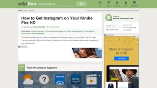 4 Ways to Get Instagram on Your Kindle Fire HD - wikiHow