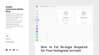 How to Fix Re-login Required for Your Instagram Account | Robles ...