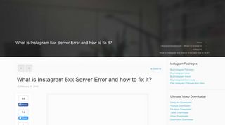 What is Instagram 5xx Server Error and how to fix it?