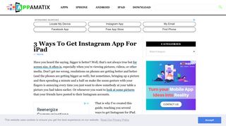 3 Ways To Get Instagram App For iPad | Appamatix