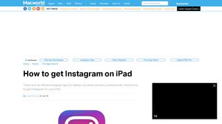 How to get Instagram on iPad: Install the iPhone app or use Safari ...
