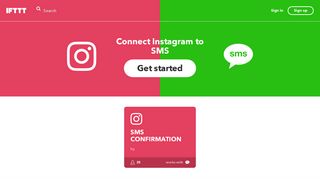 Connect Instagram to SMS - IFTTT