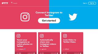 Connect Instagram to Twitter - IFTTT