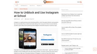 How to Unblock and Use Instagram at School | Security Gladiators