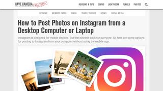 How to Post on Instagram from PC, Desktop, or Laptop Computers