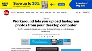 Workaround lets you upload Instagram photos from your desktop ...