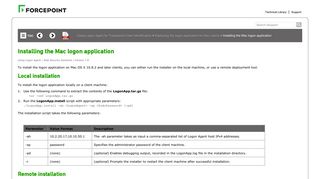 Installing the Mac logon application - Forcepoint