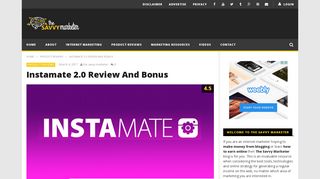 Instamate 2.0 Review & Bonus | The Savvy Marketer