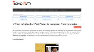 6 Ways to Upload or Post Photos to Instagram from Computer