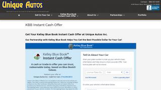 Get Your KBB Instant Cash Offer! - Unique Autos Inc.