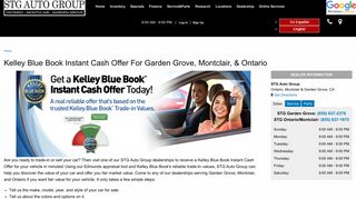 Instant Cash Offer For Garden Grove, CA area Drivers | STG Auto Group