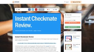 Instant Checkmate Review. | Smore Newsletters for Business
