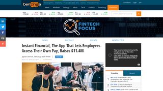 Instant Financial, The App That Lets Employees Access Their Own ...
