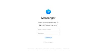 Instantly connect with people in your life. - Messenger