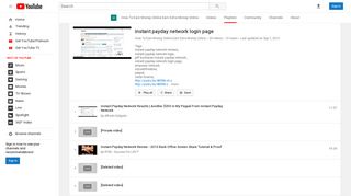 instant payday network login page - YouTube