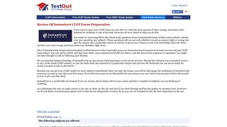 InstantCert CLEP Review - Test Out Of College Classes