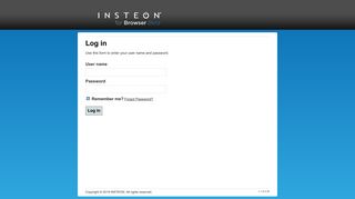 INSTEON for Browser - Beta - Log in