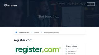 register.com – Instapage Help Center