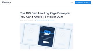 The 100 Best Landing Page Examples You Can't Afford To Miss In 2019