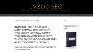 InstaPilot Free Download | JVZOO SEO