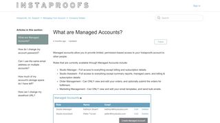 What are Managed Accounts? – Instaproofs, Inc. Support