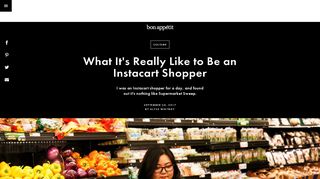 What It's Really Like to Be an Instacart Shopper | Bon Appetit