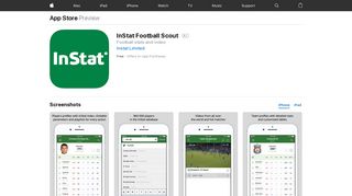 InStat Football Scout on the App Store - iTunes - Apple