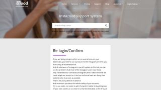 login / relogin problem | Instazood