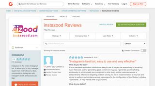instazood Reviews 2018 | G2 Crowd