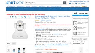 Insteon Internet Surveillance Camera | Smarthome