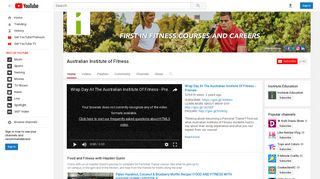 Australian Institute of Fitness - YouTube