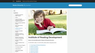 Institute of Reading Development » Pre-College And Youth Summer ...