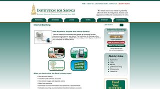 Internet Banking - Institution For Savings