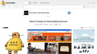 How to Create an Instructables Account