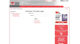 Instructor / Provider Login | National Resuscitation Portal