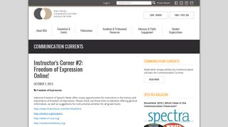 Instructor's Corner #2: Freedom of Expression Online! | National ...