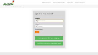 Login to your Account - Omni - Good2Go