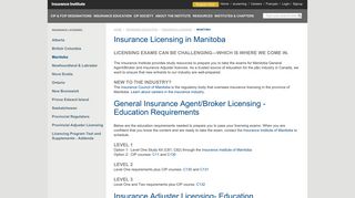 IIC - Manitoba | Insurance Licensing | Insurance Institute of Canada