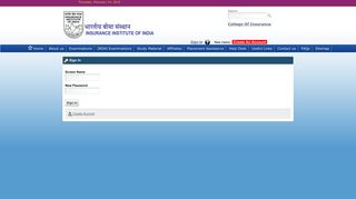 Sign In Page - Insurance Institute of India